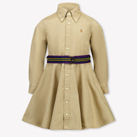 Ralph Lauren Kinder Meisjes Jurk In Khaki