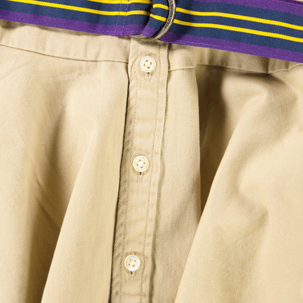 Ralph Lauren Kinder Meisjes Jurk In Khaki