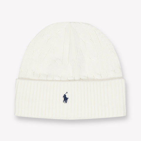 Ralph Lauren Ragazzo Unisex Cappello in Off White