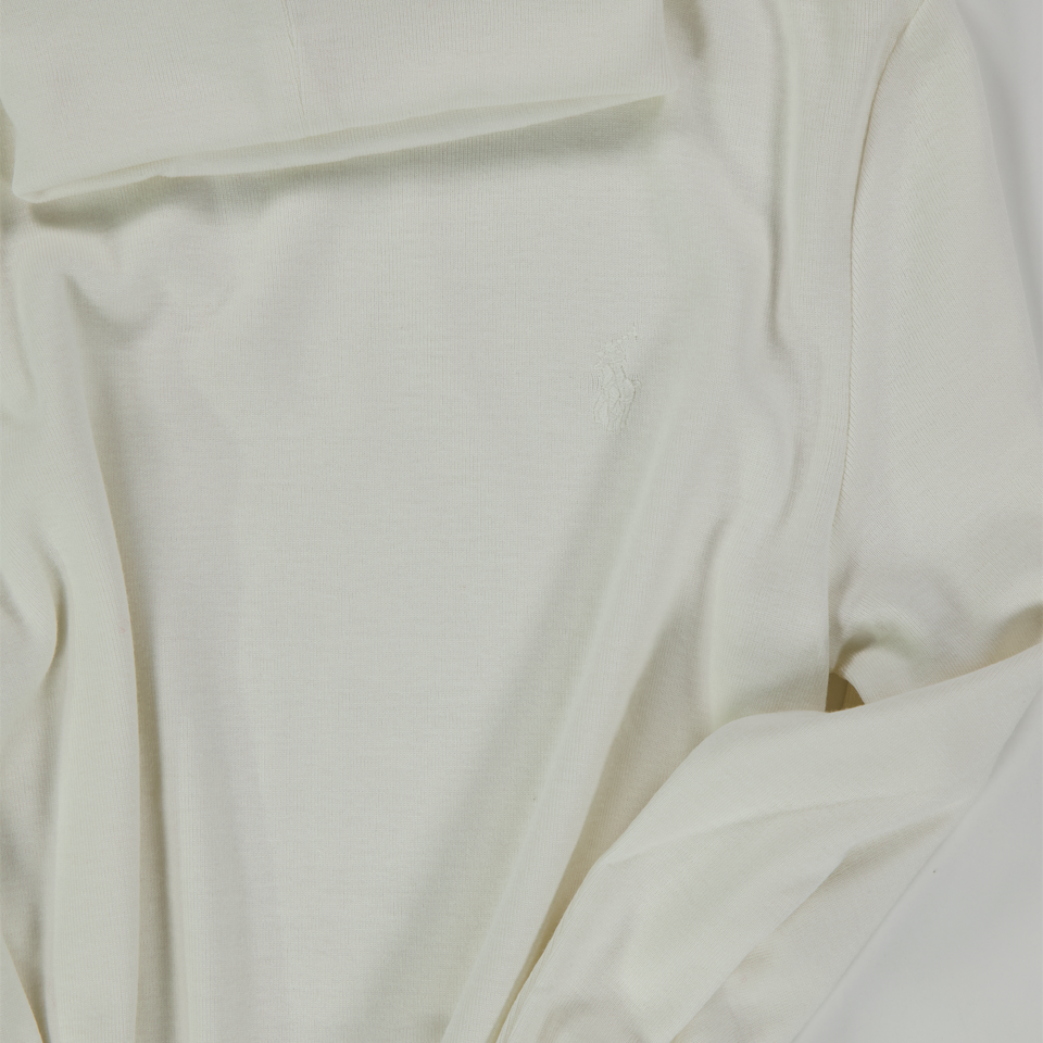 Ralph Lauren Niño Chicos Camiseta en Blanco Roto