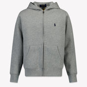 Ralph Lauren Enfant Garçons Gilet Gris Clair