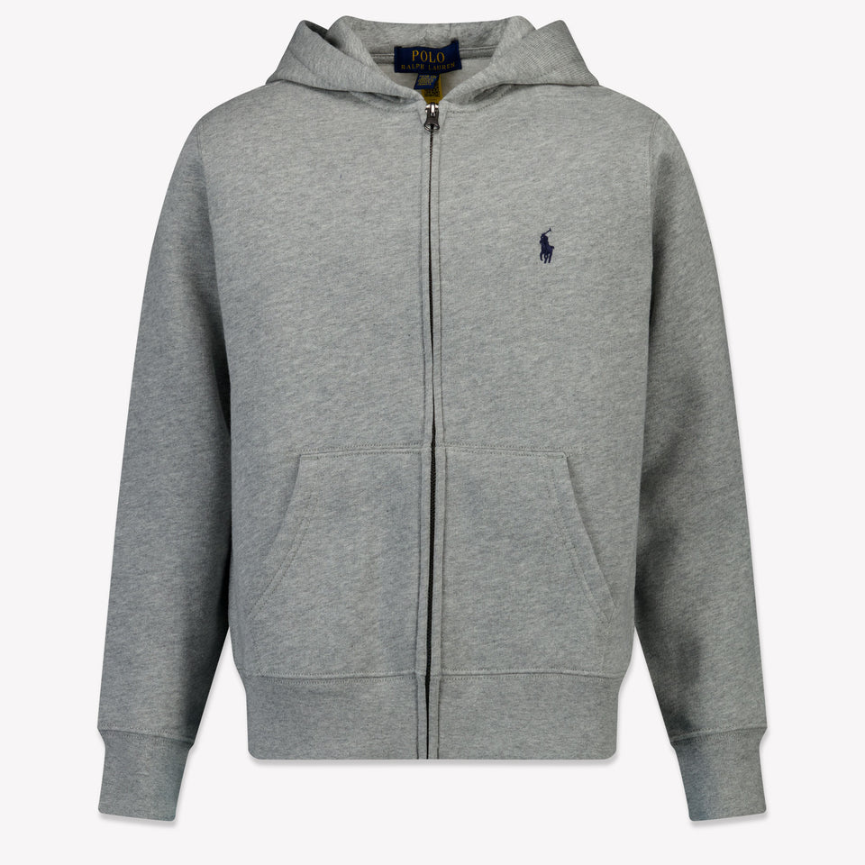 Ralph Lauren Enfant Garçons Gilet Gris Clair