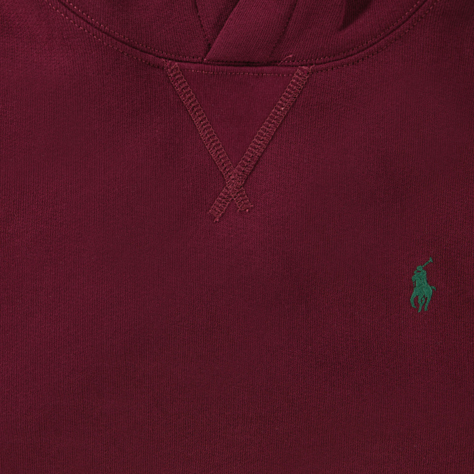 Ralph Lauren Ragazzo Ragazzi Maglione in Bordeaux