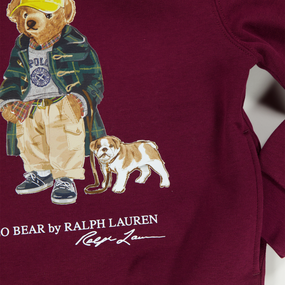 Ralph Lauren Niño Chicos Suéter en Burdeos