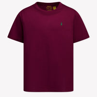 Ralph Lauren niños Chicos Camiseta adentro Burdeos