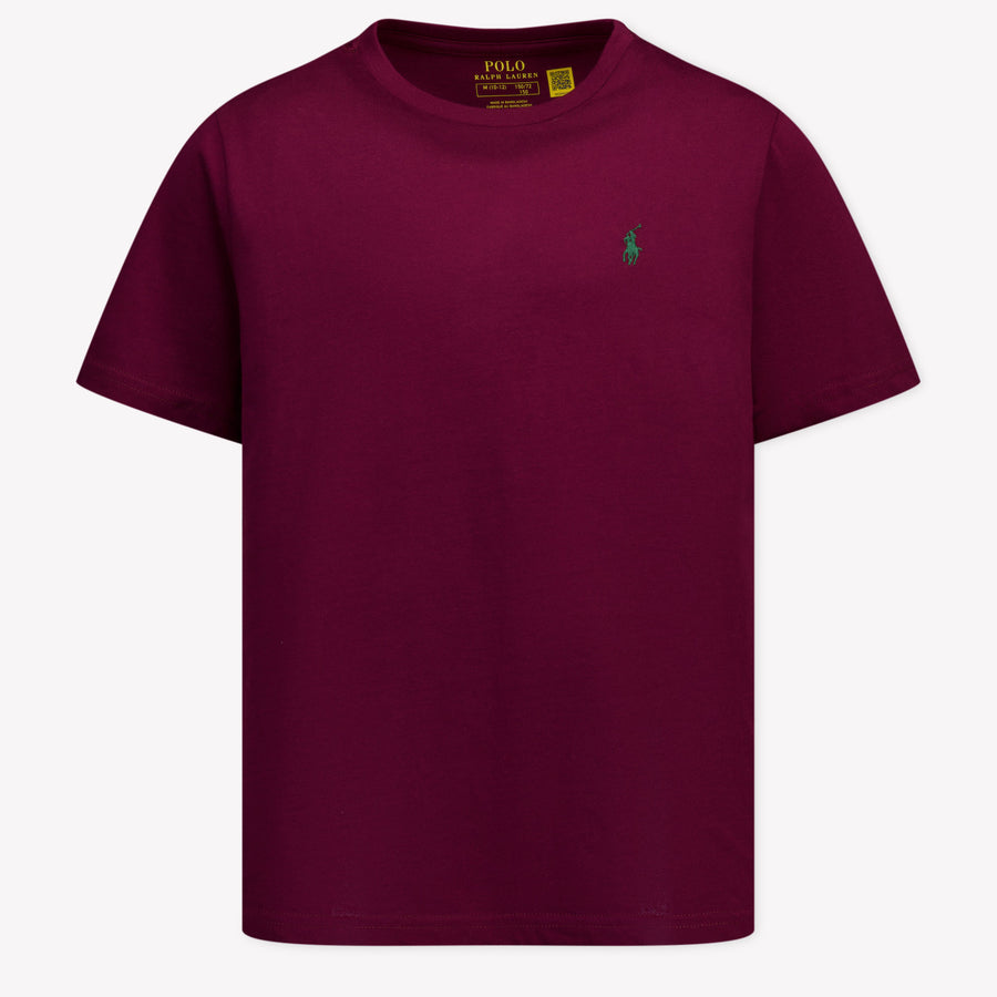 Ralph Lauren niños Chicos Camiseta adentro Burdeos