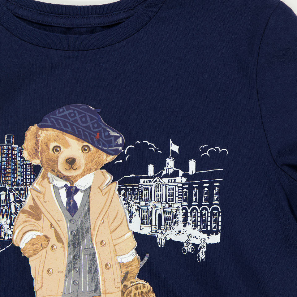 Ralph Lauren Ragazzo Ragazze Maglietta dentro Navy