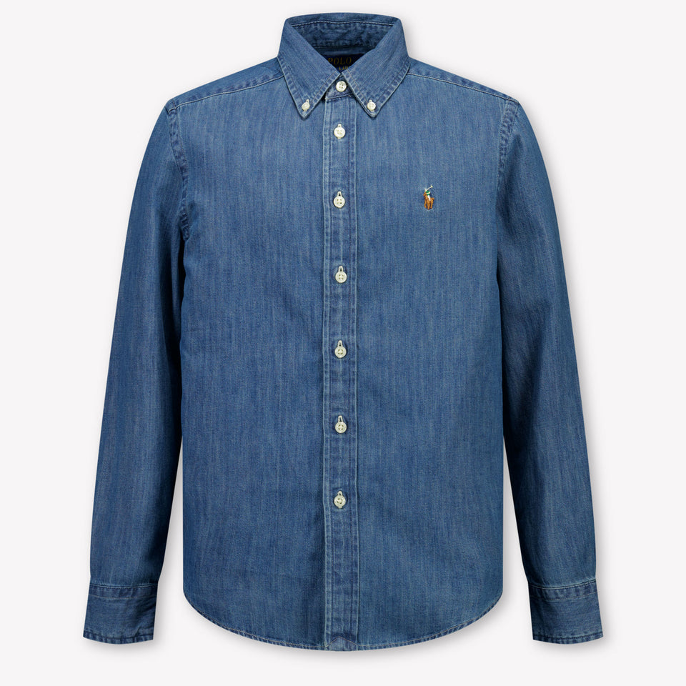 Ralph Lauren Ragazzo Ragazzi Camicetta dentro Blu