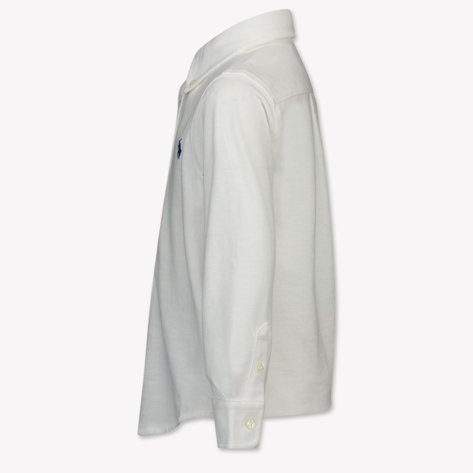Ralph Lauren Niño Chicos Blusa en Blanco