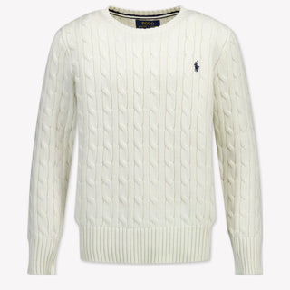 Ralph Lauren Kinder Jungen Pullover Grauweiß