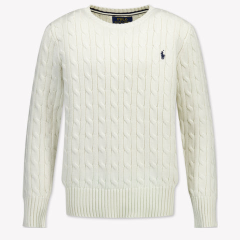 Ralph Lauren Kinder Jungen Pullover Grauweiß