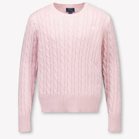 Ralph Lauren Enfant Filles Pull Rose Léger