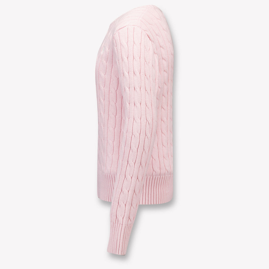 Ralph Lauren Enfant Filles Pull Rose Léger