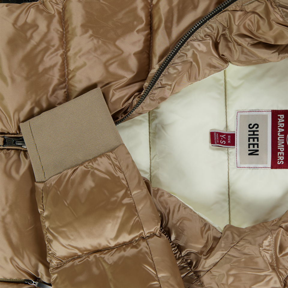 Parajumpers Niño Chicas Chaqueta de invierno Beige