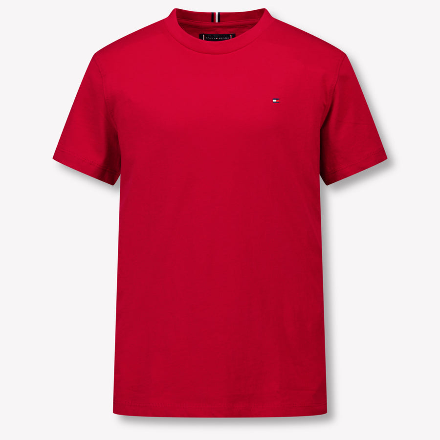 Tommy Hilfiger Enfant Garçons Chemise Rouge