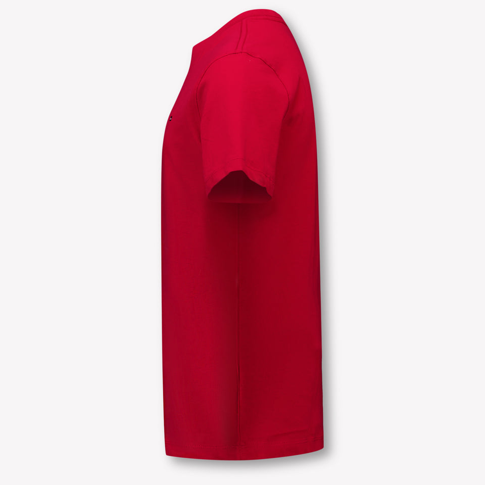 Tommy Hilfiger Niño Chicos Camisa Rojo
