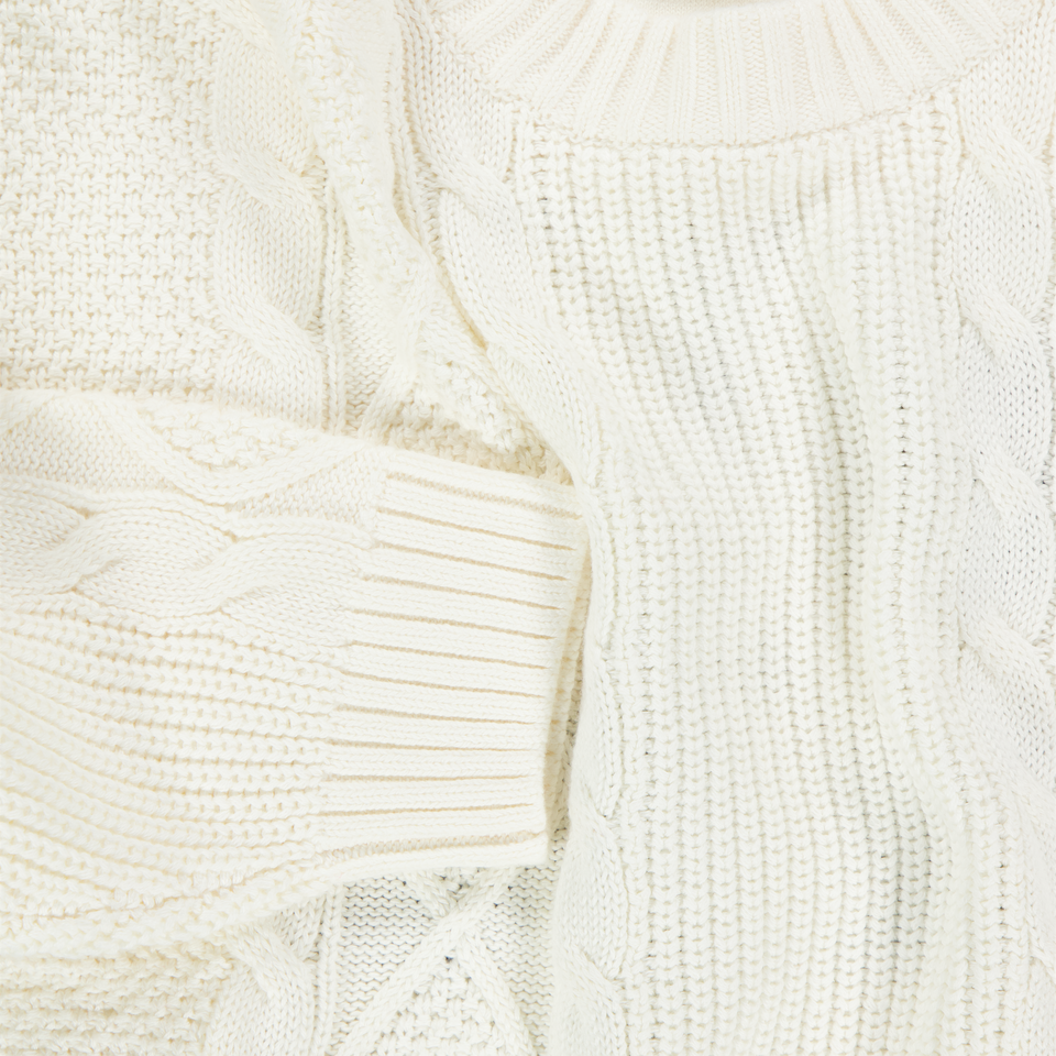 Tommy Hilfiger Enfant Garçons Pull dans le blanc off