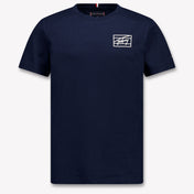 Tommy Hilfiger Niño Chicos Camiseta en Navy