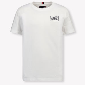 Tommy Hilfiger Enfant Garçons T-shirt Blanc