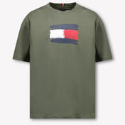 Tommy Hilfiger Kinder Jungen T-Shirt Armee