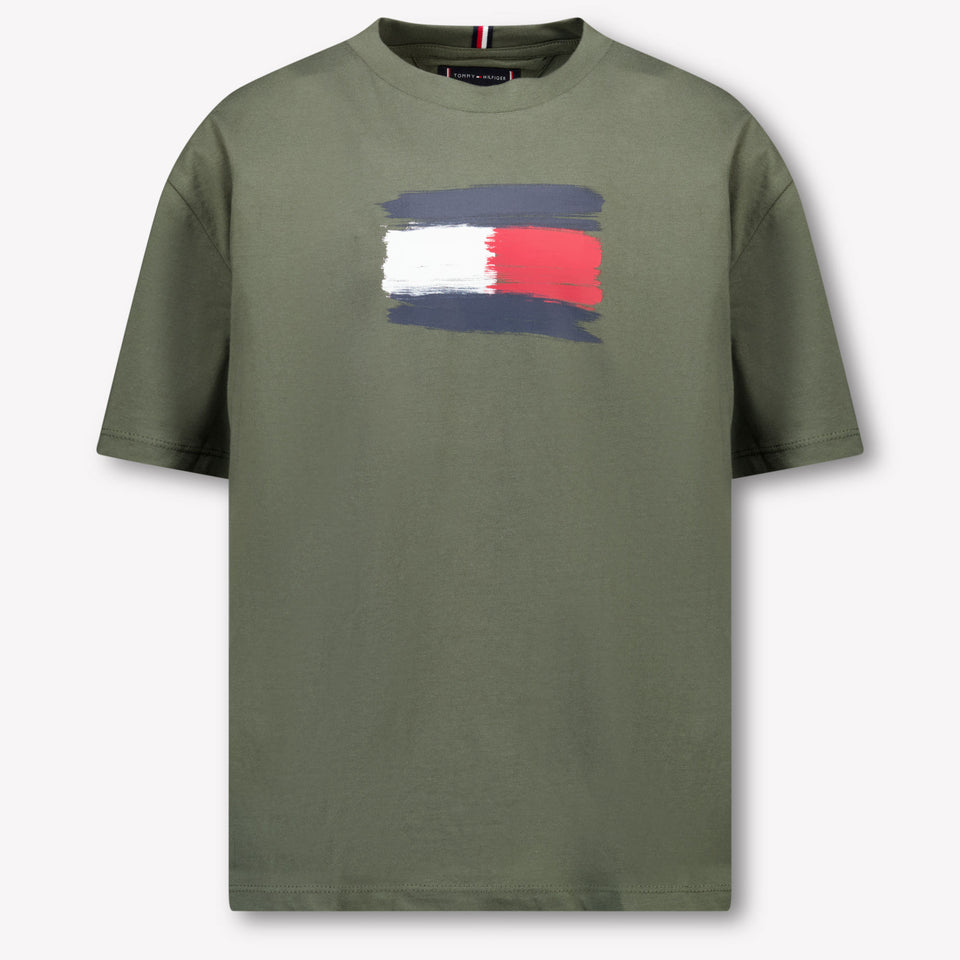 Tommy Hilfiger Kinder Jungen T-Shirt Armee