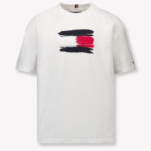 Tommy Hilfiger Enfant Garçons T-shirt Blanc