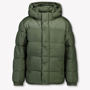 Tommy Hilfiger Enfant Garçons Veste d'hiver Armée
