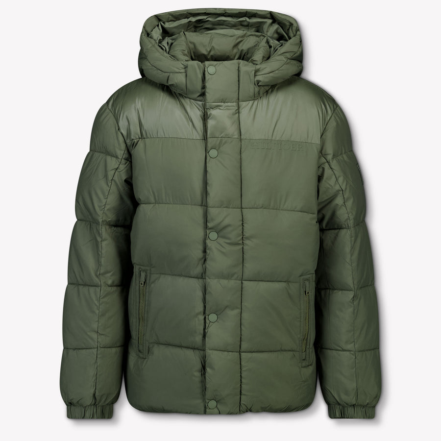 Tommy Hilfiger Enfant Garçons Veste d'hiver Armée