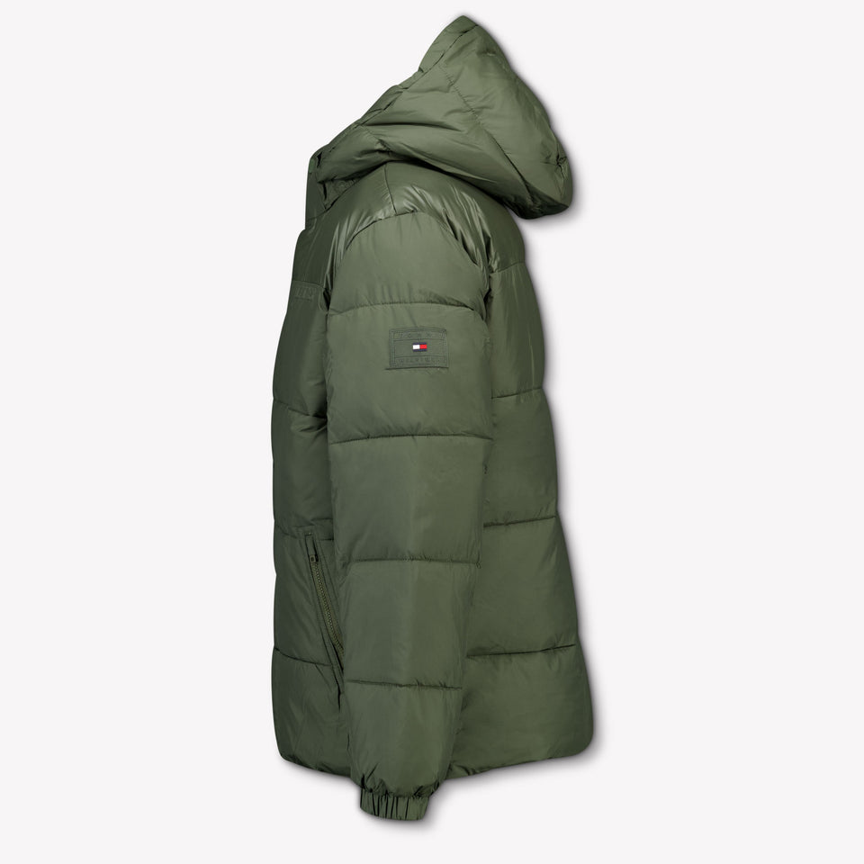 Tommy Hilfiger Ragazzo Ragazzi Giacca invernale Esercito