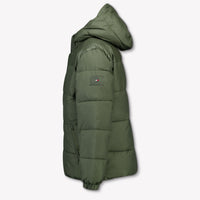 Tommy Hilfiger Enfant Garçons Veste d'hiver Armée
