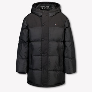 Tommy Hilfiger Enfant Garçons Veste d'hiver Noir