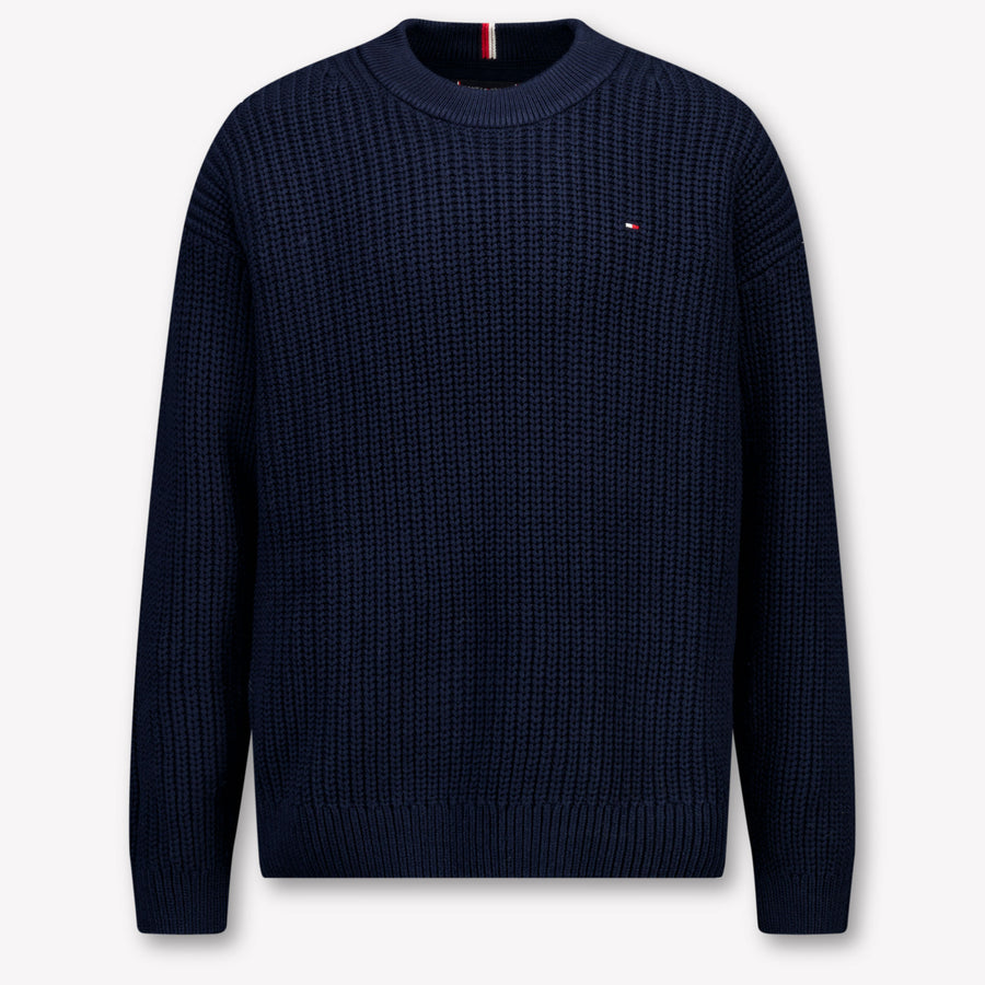 Tommy Hilfiger Enfant Garçons Pull Navy