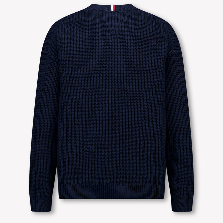 Tommy Hilfiger Enfant Garçons Pull Navy