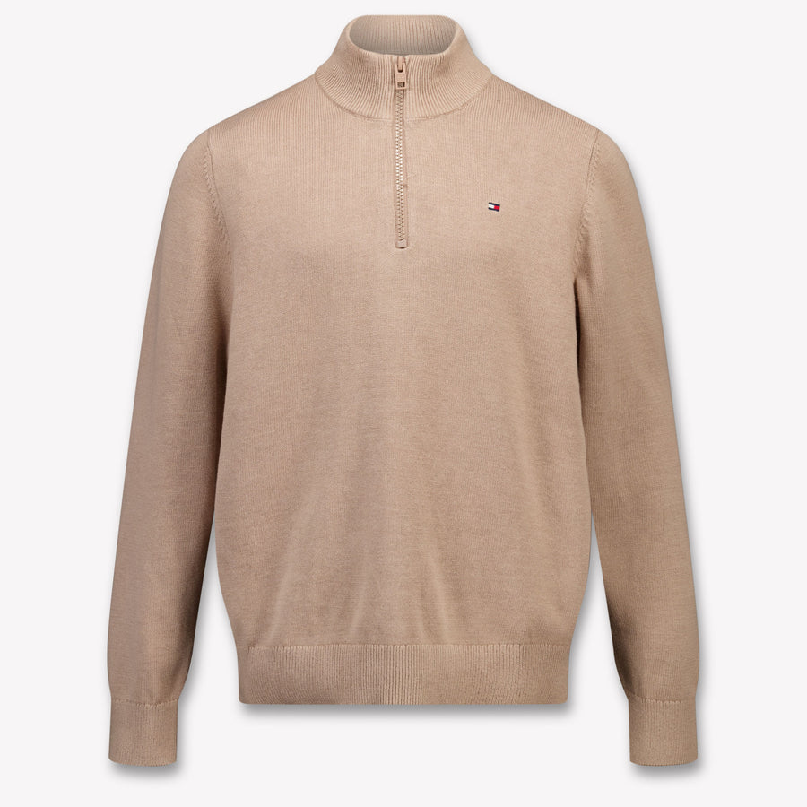 Tommy Hilfiger Enfant Garçons Pull Beige