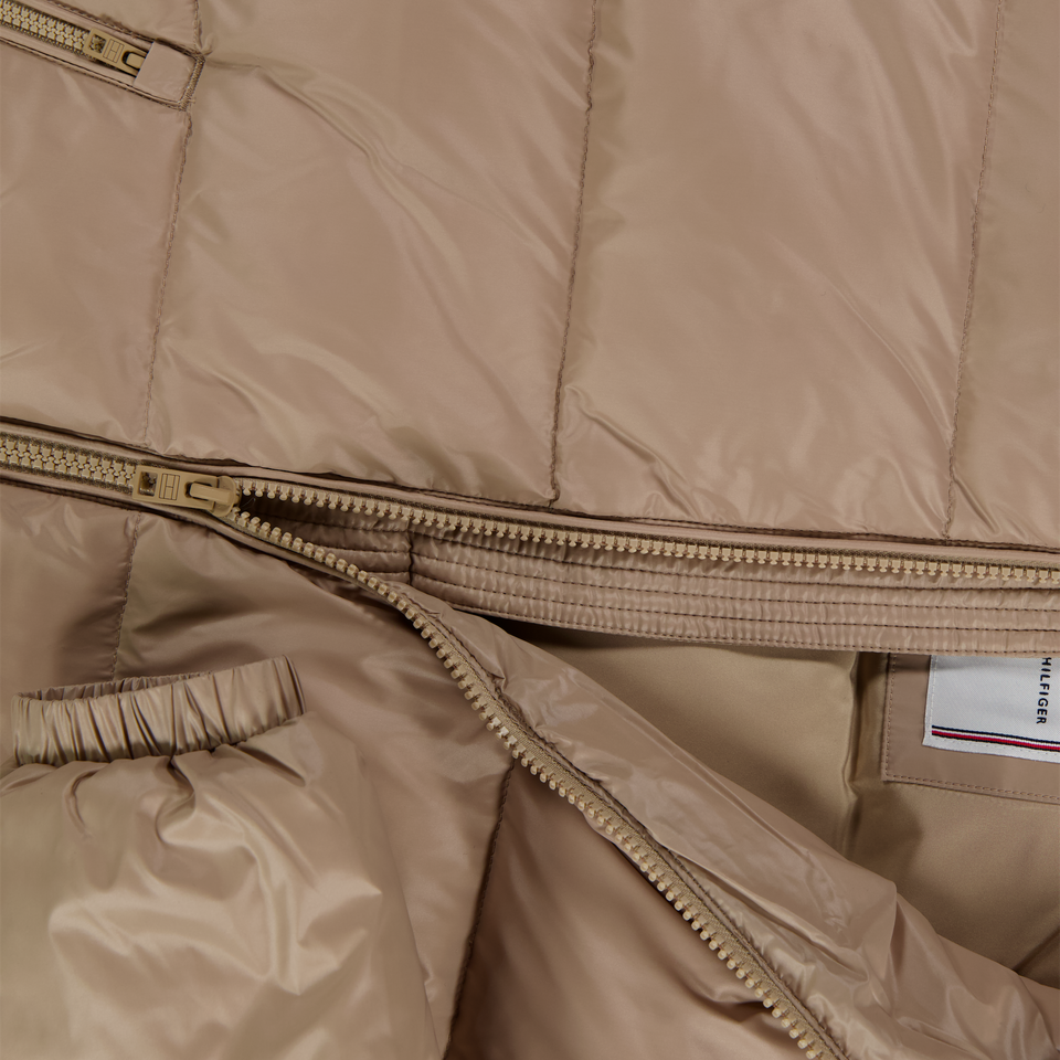 Tommy Hilfiger Kinder Mädchen Winterjacke Beige