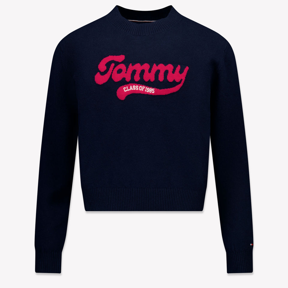 Tommy Hilfiger Enfant Filles Pull Navy