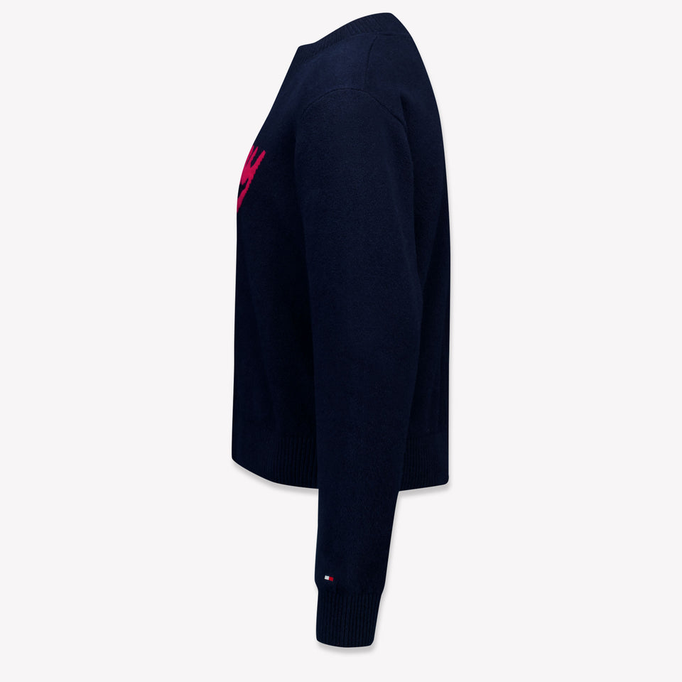 Tommy Hilfiger Enfant Filles Pull Navy