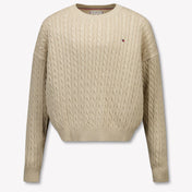 Tommy Hilfiger Kinder Mädchen Pullover Beige
