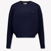 Tommy Hilfiger Kinder Meisjes Trui In Navy