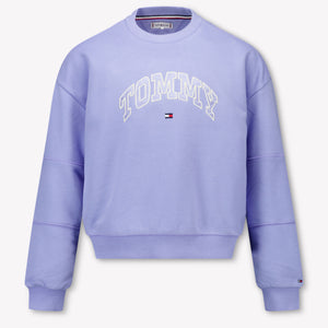 Tommy Hilfiger Enfant Filles Pull Bleu Clair