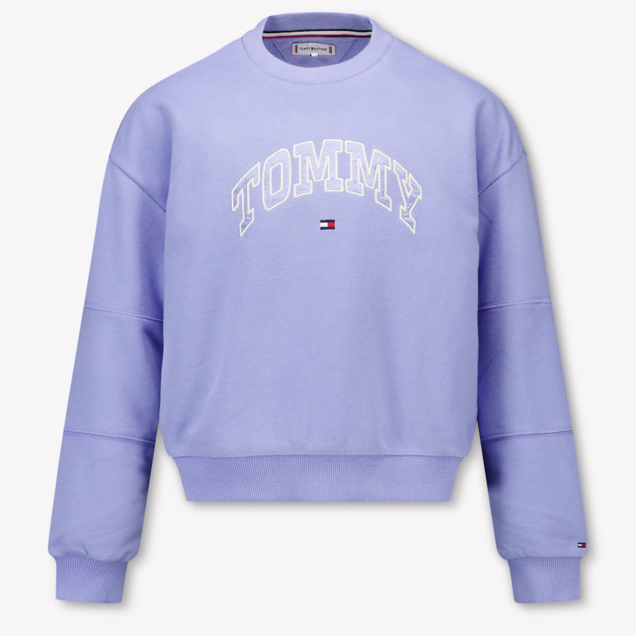 Tommy Hilfiger Enfant Filles Pull Bleu Clair