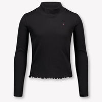 Tommy Hilfiger Kinder Mädchen T-Shirt Schwarz