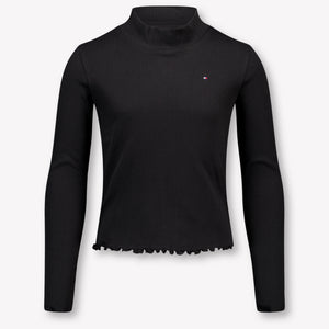 Tommy Hilfiger Kinder Mädchen T-Shirt Schwarz