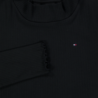 Tommy Hilfiger Kinder Mädchen T-Shirt Schwarz
