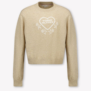 Tommy Hilfiger Kinder Mädchen Pullover Beige