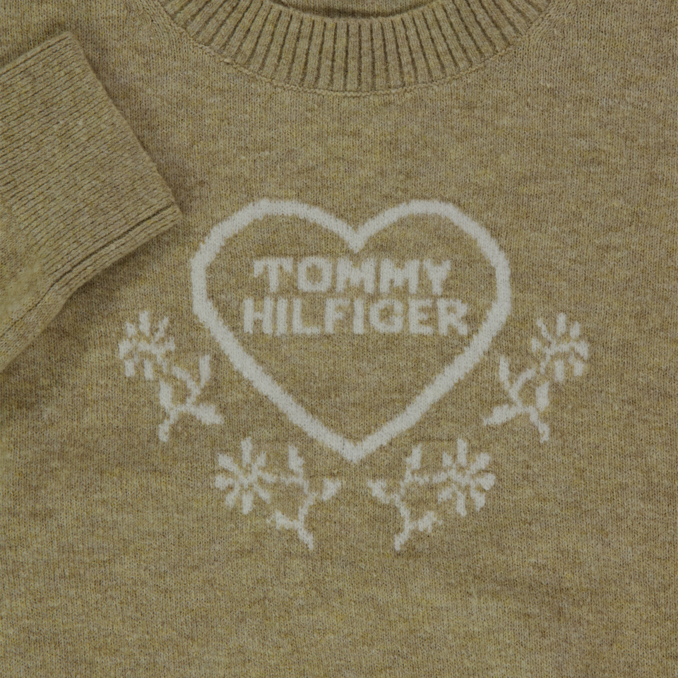 Tommy Hilfiger Niño Chicas Suéter en Beige