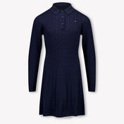 Tommy Hilfiger Kids Girls Dress Navy