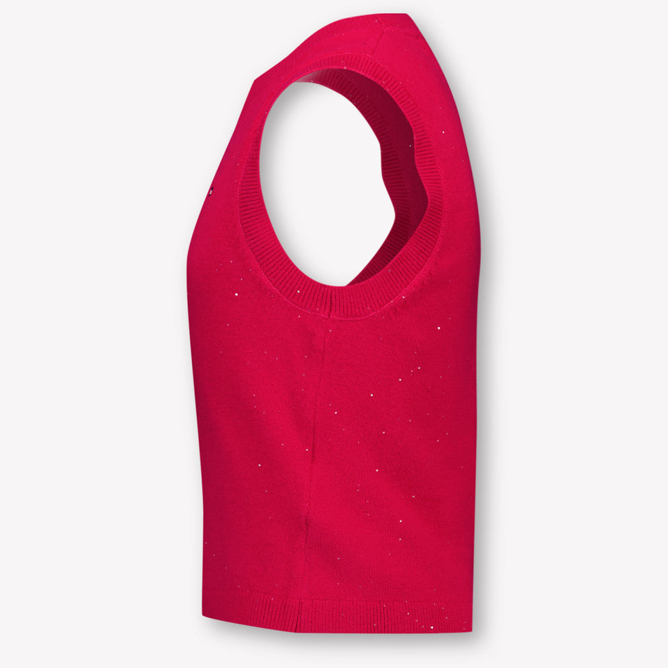 Tommy Hilfiger Kinder Meisjes T-Shirt In Rood