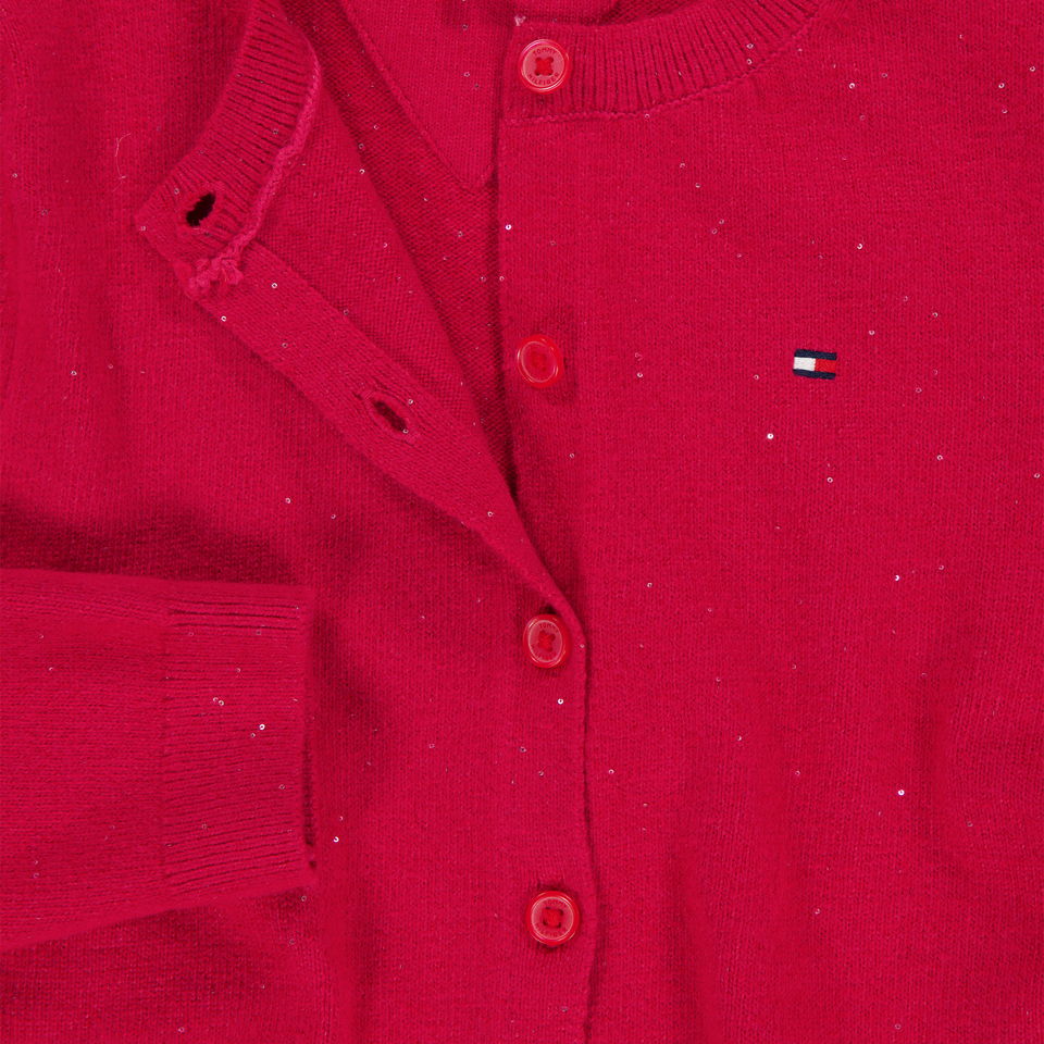 Tommy Hilfiger Ragazzo Ragazze Maglia Rosso