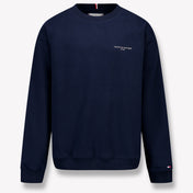 Tommy Hilfiger Ragazzo Unisex Maglione in Navy